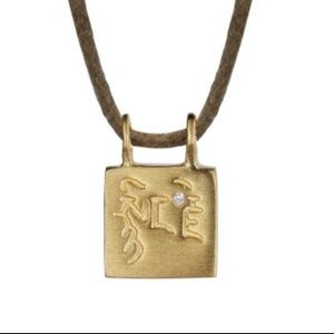 Me & Ro 10K Gold Tiny Compassion Necklace